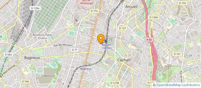 localisation de l'entreprise MONSIEUR DIDIER GUILLEMIN  CACHAN