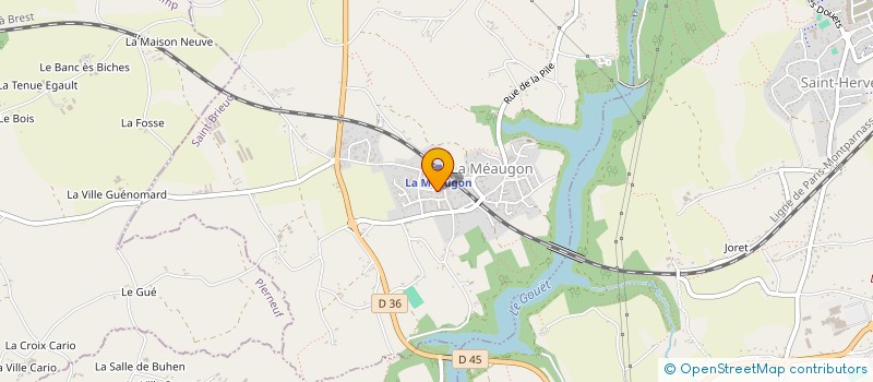 localisation de l'entreprise MONSIEUR DIDIER GUILLO  LA MEAUGON