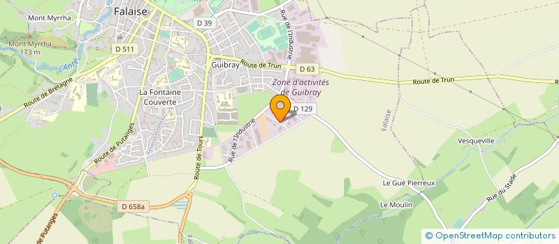 localisation de l'entreprise MONSIEUR DIDIER GUILLOUET à FALAISE