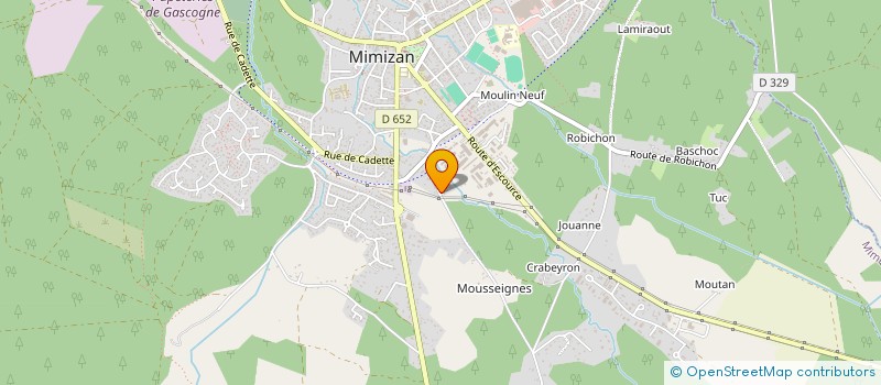 localisation de l'entreprise MONSIEUR DIDIER HANNECART  MIMIZAN