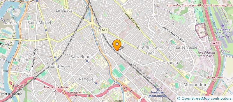 localisation de l'entreprise MONSIEUR DIDIER HEBRARD à TOULOUSE