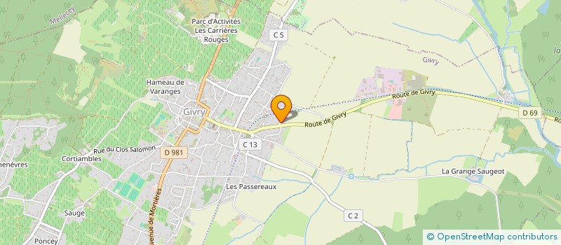 localisation de l'entreprise MONSIEUR DIDIER HELLIET  GIVRY