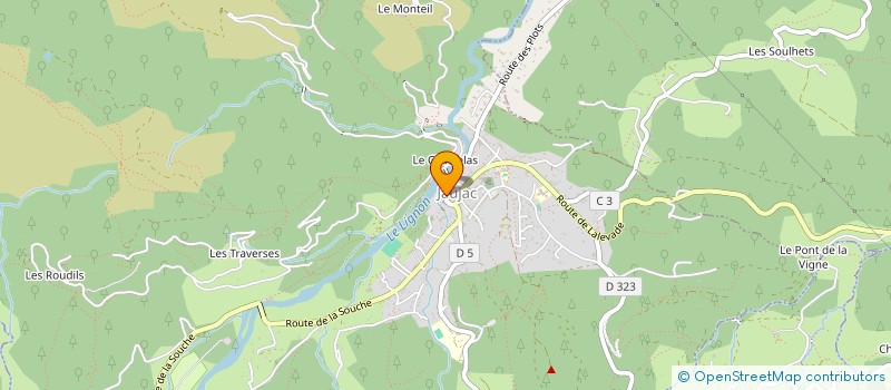 localisation de l'entreprise MONSIEUR DIDIER HEMERY  JAUJAC