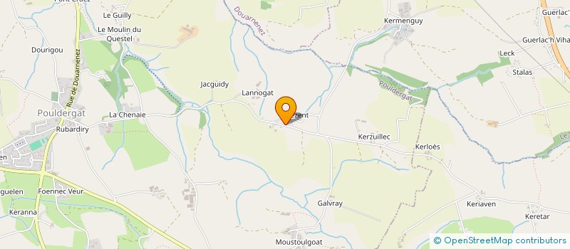 localisation de l'entreprise MONSIEUR DIDIER HENAFF  POULDERGAT