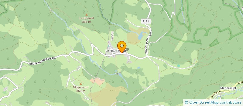 localisation de l'entreprise MONSIEUR DIDIER HERGEL  SAPOIS