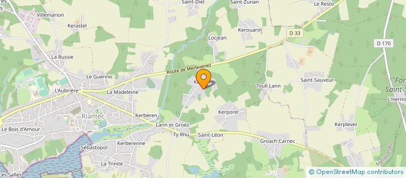 localisation de l'entreprise MONSIEUR DIDIER HEULINE  RIANTEC