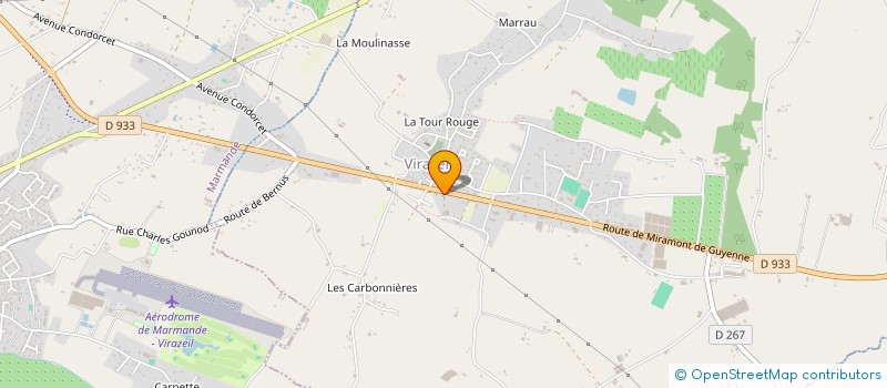 localisation de l'entreprise MONSIEUR DIDIER HEURTEUX  VIRAZEIL