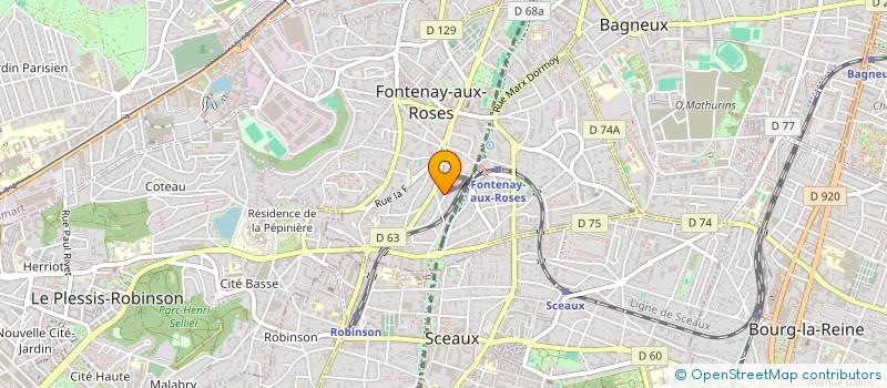 localisation de l'entreprise MONSIEUR DIDIER HORELLOU à FONTENAY-AUX-ROSES