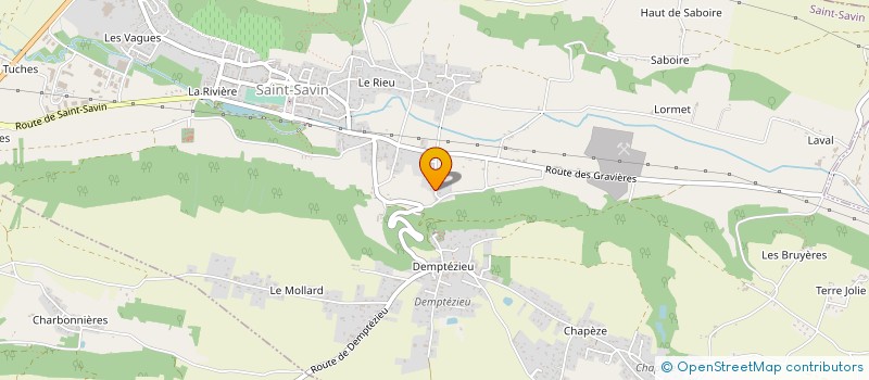localisation de l'entreprise MONSIEUR DIDIER HUBERT  SAINT-SAVIN