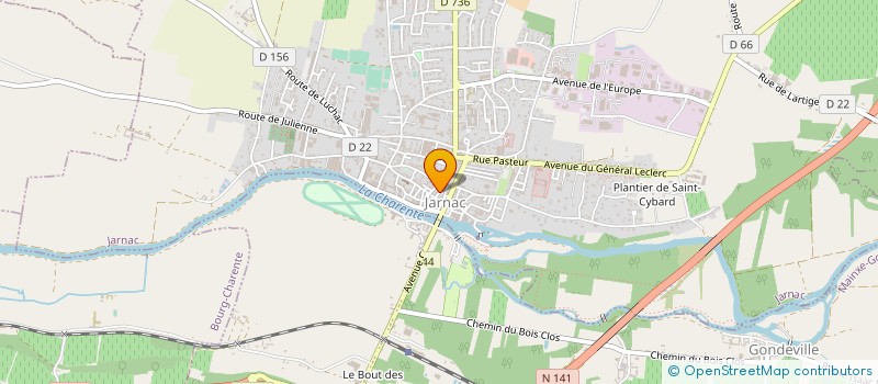localisation de l'entreprise MONSIEUR DIDIER ISRAEL à JARNAC