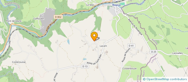 localisation de l'entreprise MONSIEUR DIDIER ISSERTE à BAGNAC-SUR-CELE
