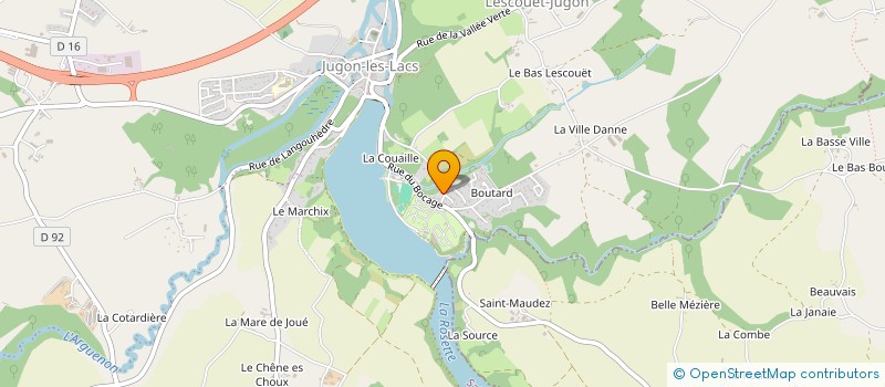 localisation de l'entreprise MONSIEUR DIDIER JAGUEUX à JUGON-LES-LACS