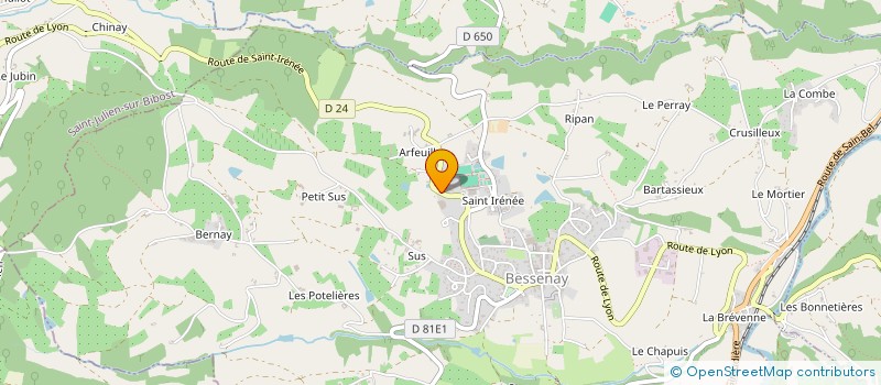 localisation de l'entreprise MONSIEUR DIDIER JANIN  BESSENAY