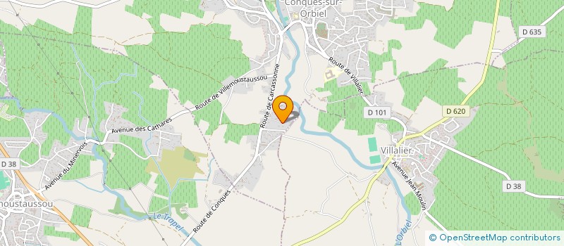 localisation de l'entreprise MONSIEUR DIDIER JARQUE  CONQUES-SUR-ORBIEL