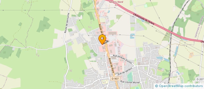 localisation de l'entreprise MONSIEUR DIDIER JARREAU  VARENNES-VAUZELLES