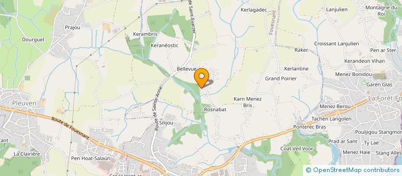 localisation de l'entreprise MONSIEUR DIDIER JEGOU  FOUESNANT