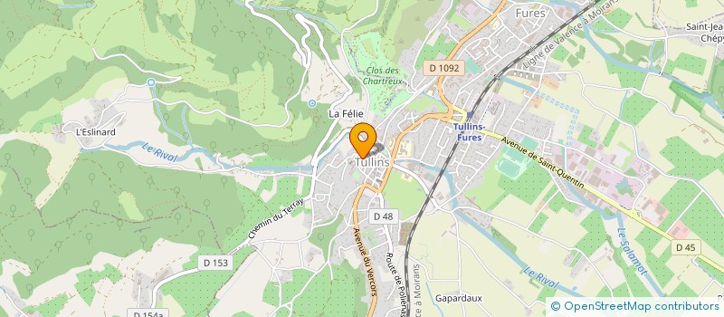 localisation de l'entreprise MONSIEUR DIDIER JOBIN-UZEL à TULLINS