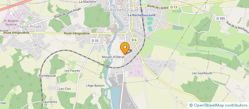 localisation de l'entreprise MONSIEUR DIDIER JOEISSEINT  LA ROCHEFOUCAULD-EN-ANGOUMOIS