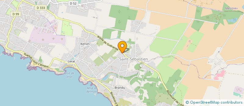 localisation de l'entreprise MONSIEUR DIDIER JOSSO à PIRIAC-SUR-MER