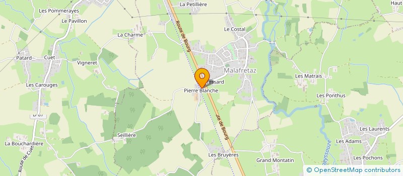 localisation de l'entreprise MONSIEUR DIDIER JOUVENT à MALAFRETAZ