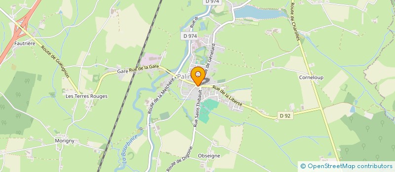 localisation de l'entreprise MONSIEUR DIDIER JUREDIEU  PALINGES