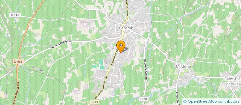 localisation de l'entreprise MONSIEUR DIDIER KERBRAT  CAROMB