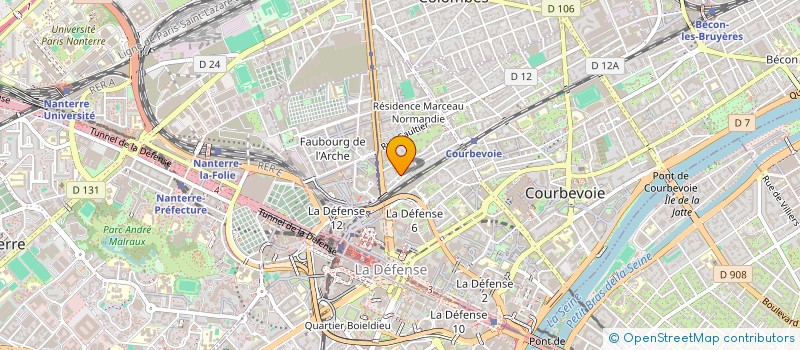 localisation de l'entreprise MONSIEUR DIDIER KERDELHUE à COURBEVOIE