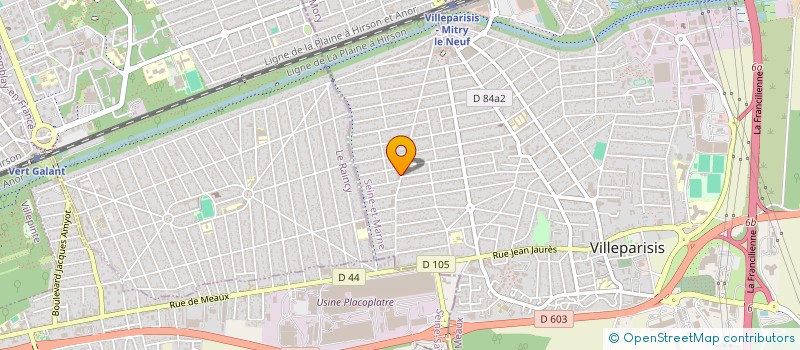 localisation de l'entreprise MONSIEUR DIDIER KONDE KITOKO  VILLEPARISIS