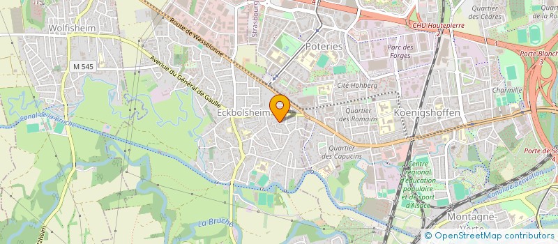 localisation de l'entreprise MONSIEUR DIDIER KREBS  ECKBOLSHEIM