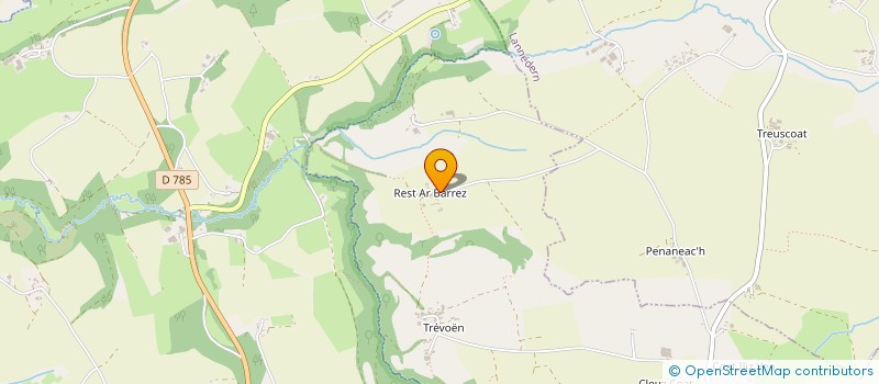 localisation de l'entreprise MONSIEUR DIDIER L'HERROU  LE CLOITRE-PLEYBEN