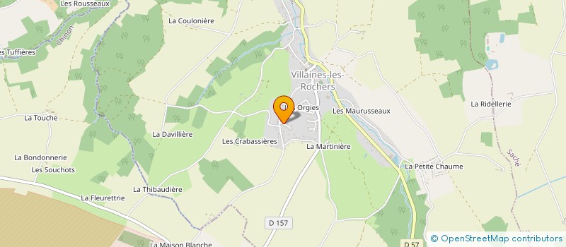 localisation de l'entreprise MONSIEUR DIDIER LA POSTA  VILLAINES-LES-ROCHERS