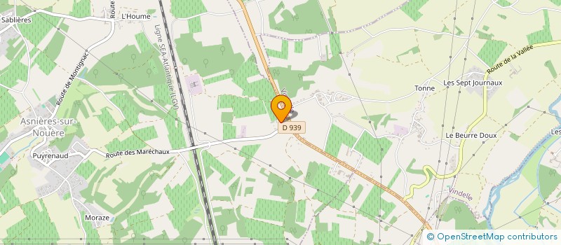 localisation de l'entreprise MONSIEUR DIDIER LABADIE à ASNIERES-SUR-NOUERE