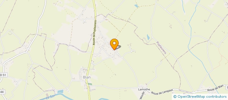 localisation de l'entreprise MONSIEUR DIDIER LAC  BLAN