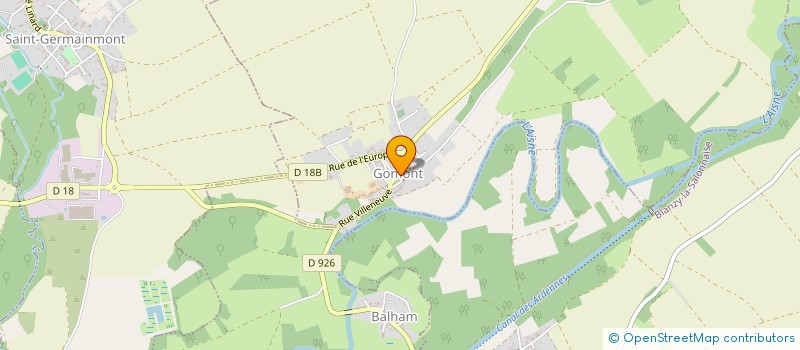 localisation de l'entreprise MONSIEUR DIDIER LACAILLE  GOMONT