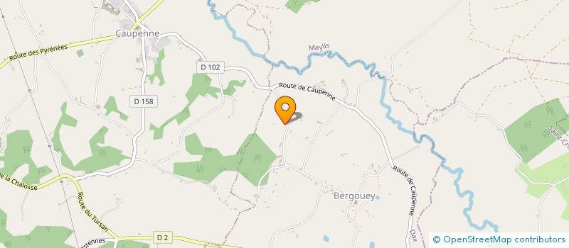 localisation de l'entreprise MONSIEUR DIDIER LACOUTURE  BERGOUEY