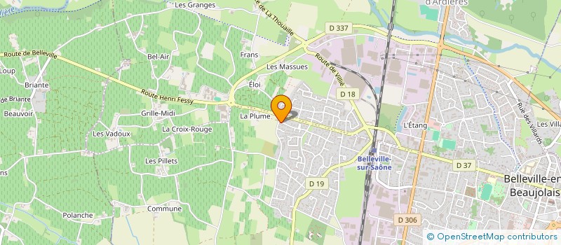 localisation de l'entreprise MONSIEUR DIDIER LACROIX  BELLEVILLE-EN-BEAUJOLAIS