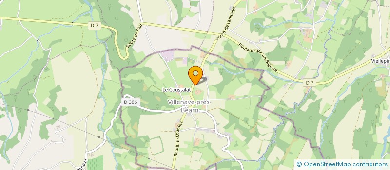 localisation de l'entreprise MONSIEUR DIDIER LACROUTS  VILLENAVE-PRES-BEARN