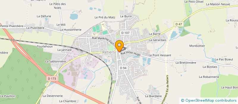 localisation de l'entreprise MONSIEUR DIDIER LAINE  RETIERS