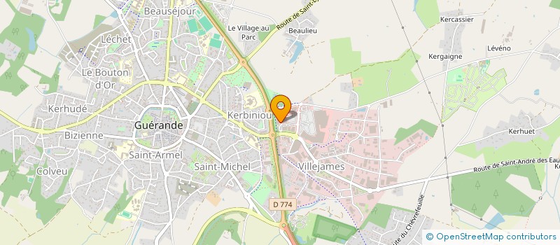 localisation de l'entreprise MONSIEUR DIDIER LAJOIE à GUERANDE