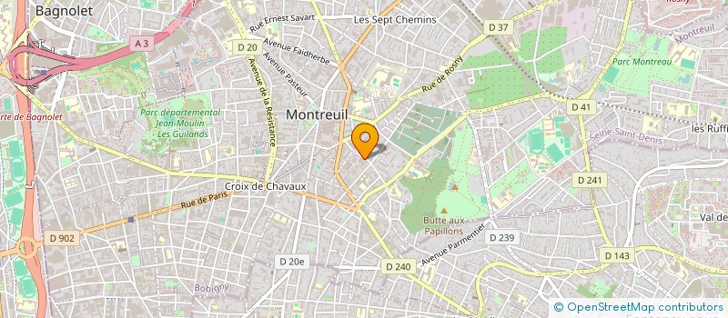 localisation de l'entreprise MONSIEUR DIDIER LAMACHE à MONTREUIL