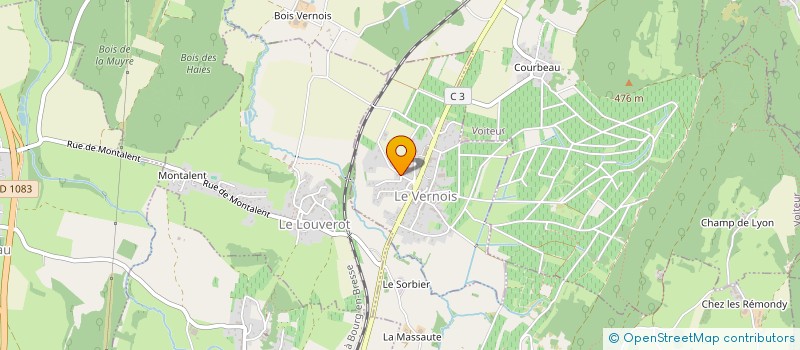 localisation de l'entreprise MONSIEUR DIDIER LAMARD  LE VERNOIS