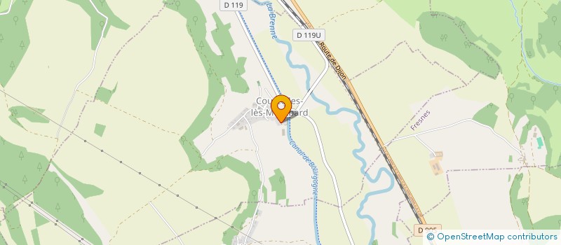 localisation de l'entreprise MONSIEUR DIDIER LAMBERT  COURCELLES-LES-MONTBARD