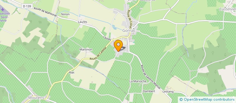 localisation de l'entreprise MONSIEUR DIDIER LAMOUROUX  GORNAC