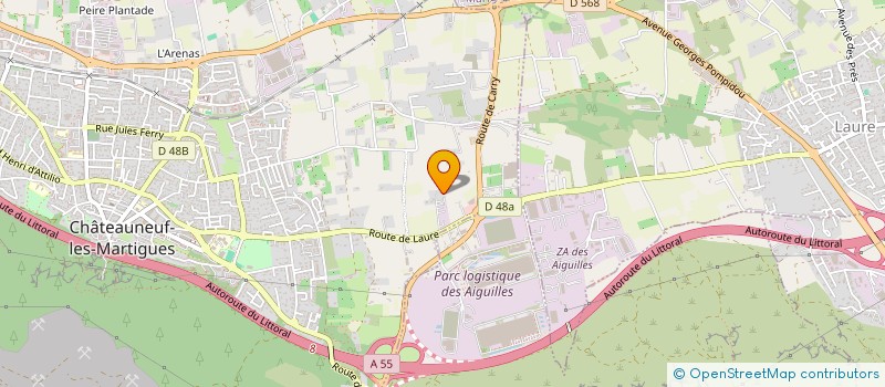 localisation de l'entreprise MONSIEUR DIDIER LANDRY  CHATEAUNEUF-LES-MARTIGUES