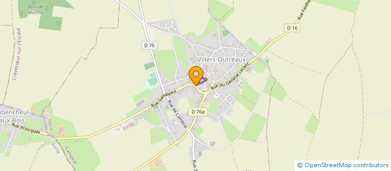 localisation de l'entreprise MONSIEUR DIDIER LANGLET  VILLERS-OUTREAUX