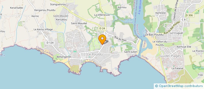 localisation de l'entreprise MONSIEUR DIDIER LANSEUR  CLOHARS-CARNOET