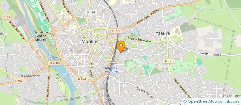 localisation de l'entreprise MONSIEUR DIDIER LAPETOULE à MOULINS