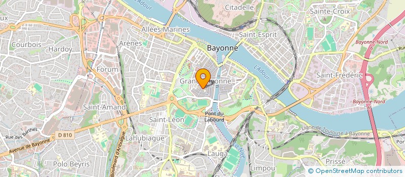 localisation de l'entreprise MONSIEUR DIDIER LARRANDABURU à BAYONNE