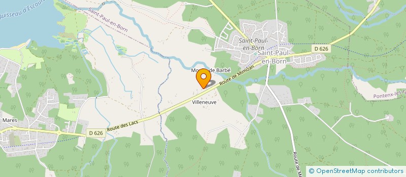 localisation de l'entreprise MONSIEUR DIDIER LARTIGUE  SAINT-PAUL-EN-BORN