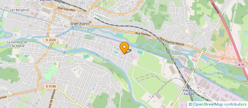 localisation de l'entreprise MONSIEUR DIDIER LARVOR  VIERZON